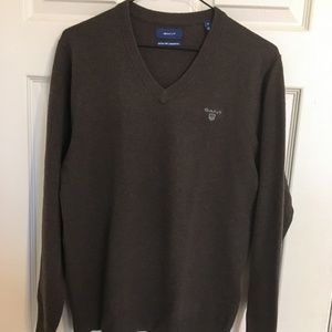 Gant extra fine lambswool sweater (S), Brown